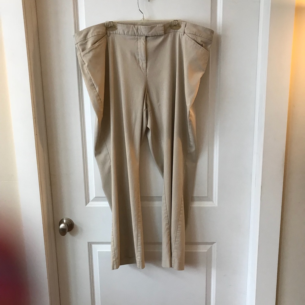 Fashion Bug Plus Size Beige Trousers